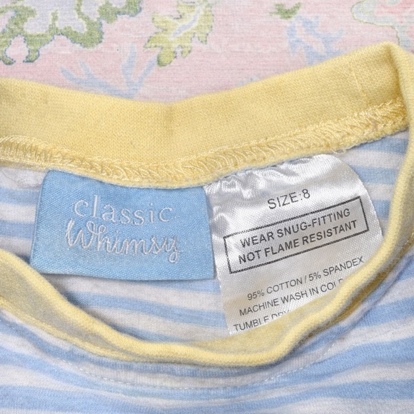 Excellent condition Classic Whimsy Colorblock Boys Short Striped Pajama Set 8 - Picture 8 of 8